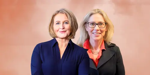 Baroness Anne Longfield and Lucy Johnston